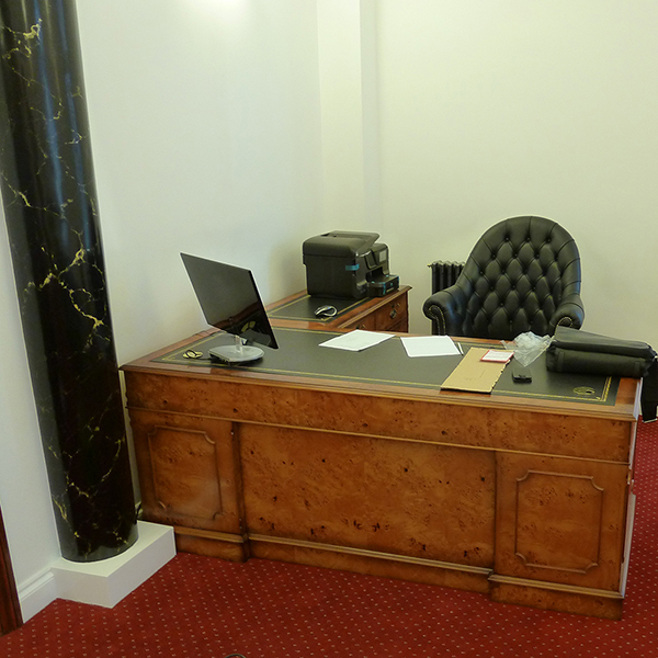 Poplar L Shape Corner Desk Bespoke
